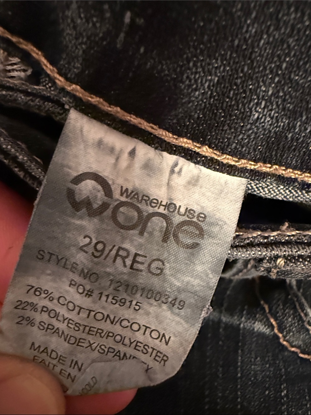 Dark Wash Women's Boot Cut Jeans with Stud Detail - Picture 3 of 10
